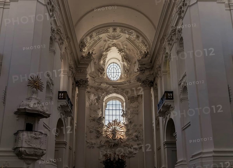 Interior view, Kollegienkirche, Salzburg, Salzburger Land, Austria, Europe