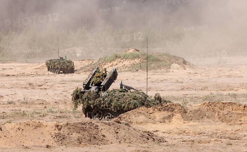 The Ozelot light air defence system, photographed during the NATO Steadfast Defender large-scale manoeuvre in Pabrade, 29.05.2024