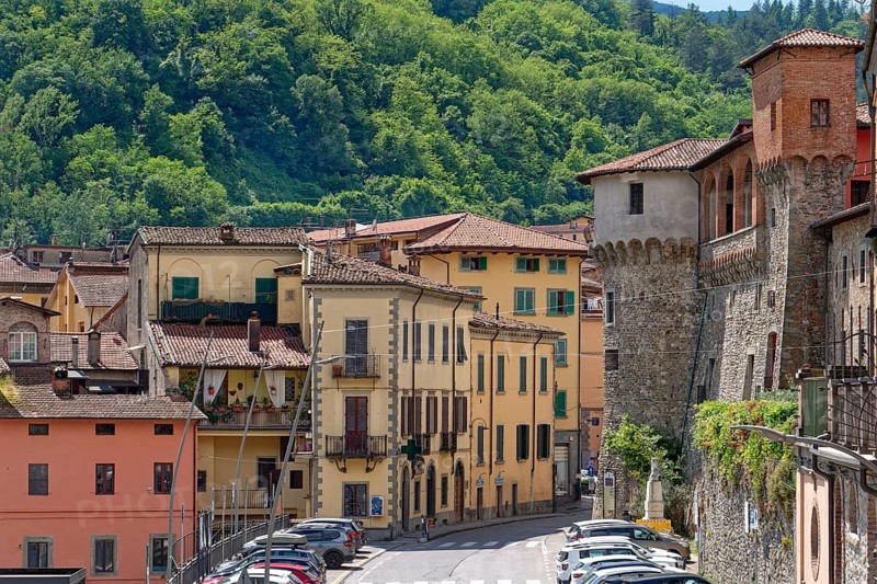 Historic old town centre of Castelnuovo di Garfagnana, Castelnuovo, Lucca, Tuscany, Italy, Southern Europe, Europe