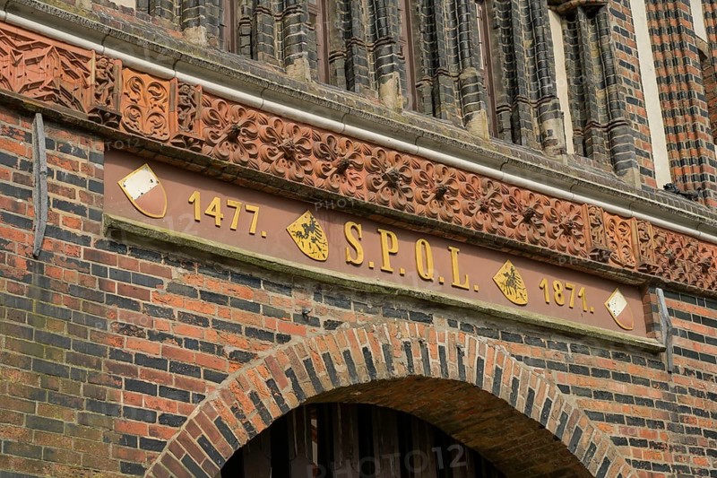 Holstentor, east side, Holstentorplatz, Luebeck, Schleswig-Holstein, Germany, Europe