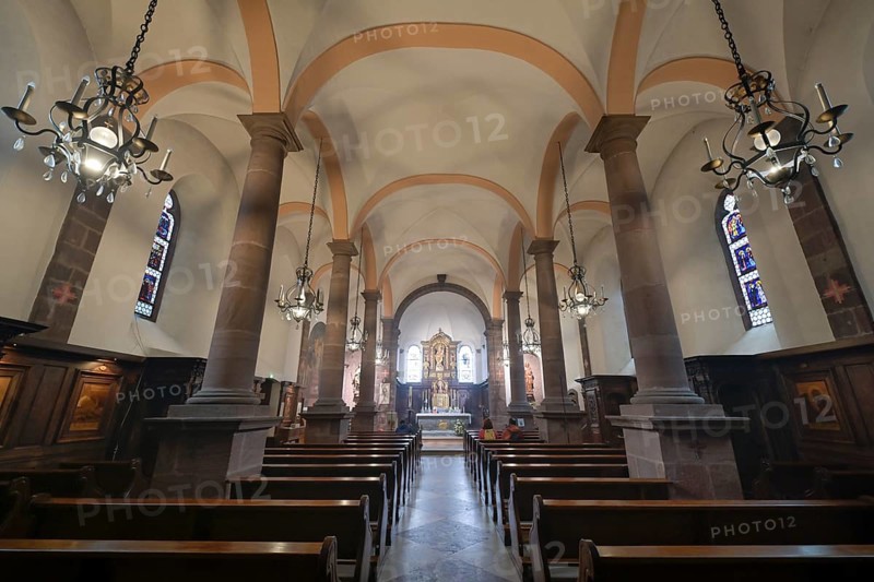 Convent Church of Our Lady of the Odilienberg, Hohenburg Monastery, Odilienberg, Alsace, France, Europe