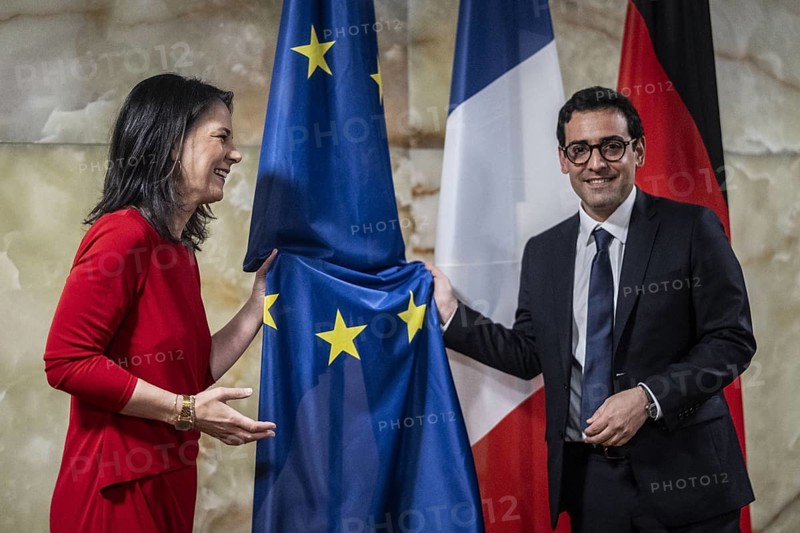 Berlin, 28 May 2024: Federal Foreign Minister Annalena Baerbock meets French Foreign Minister Stephane Sejourne at the Federal Foreign Office in Berlin