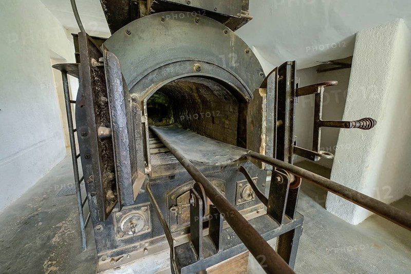 Oven, crematorium barrack, Struthof concentration camp, Natzweiler, Alsace, France, Europe