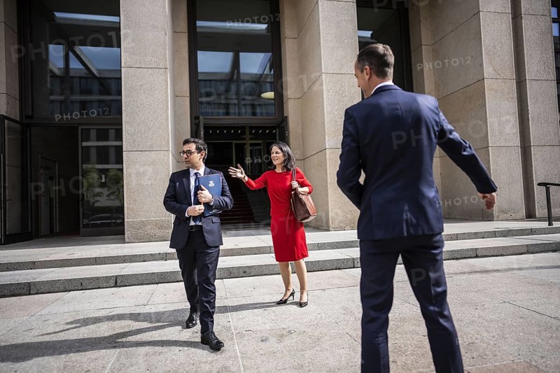 Berlin, 28 May 2024: Federal Foreign Minister Annalena Baerbock meets French Foreign Minister Stephane Sejourne at the Federal Foreign Office in Berlin