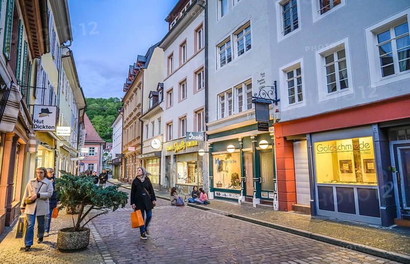 Shops, Schusterstrasse, Freiburg im Breisgau, Baden-Wuerttemberg, Germany, Europe