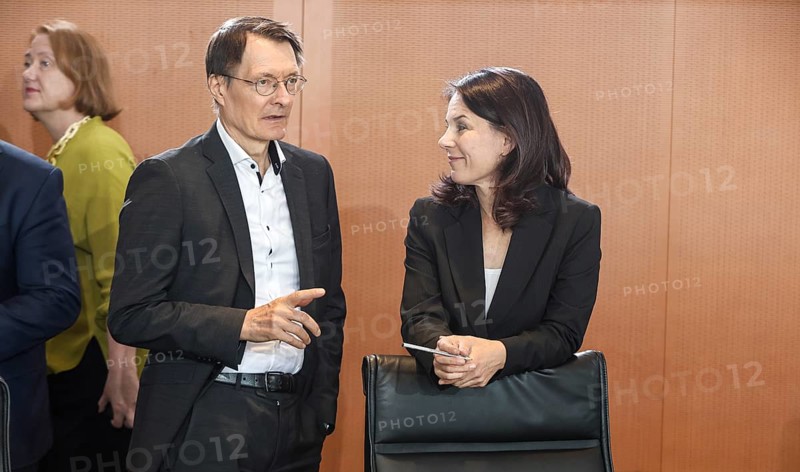 Federal Health Minister Karl Lauterbach, Federal Foreign Minister Annalena Baerbock at the start of the cabinet meeting, Berlin, 29 May 2024, Berlin, Berlin, Germany, Europe