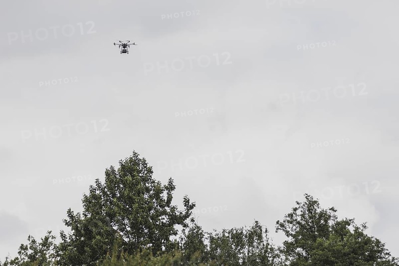 Delivery drone, photographed as part of the official opening of the drone delivery service 'Marktschwalbe' in Wusterhausen/Dosse, 31 May 2024 / Photographed on behalf of the Federal Ministry of Agriculture and Food