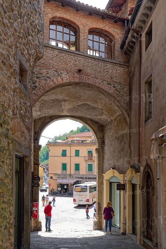 Historic old town centre of Castelnuovo di Garfagnana, Castelnuovo, Lucca, Tuscany, Italy, Southern Europe, Europe
