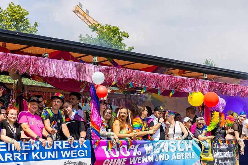 Christopher Street Day in Dresden, Dresden, Saxony, Germany, Europe