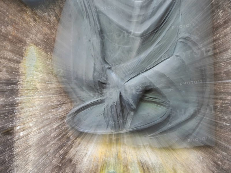 Sculpture, Pontius Pilate washes his hands in innocence, zoom effect, detail, Way of the Cross, Frauenberg, Styria, Austria, Europe