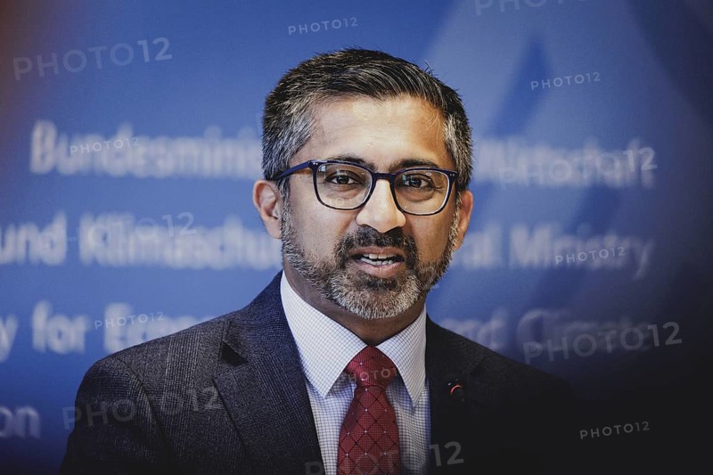 Chirag Parikh, Executive Secretary of the US National Space Council, recorded at the launch event for the German-American climate mission 'GRACE-C, Weighing the Earth from Space' in Berlin, 3 June 2024