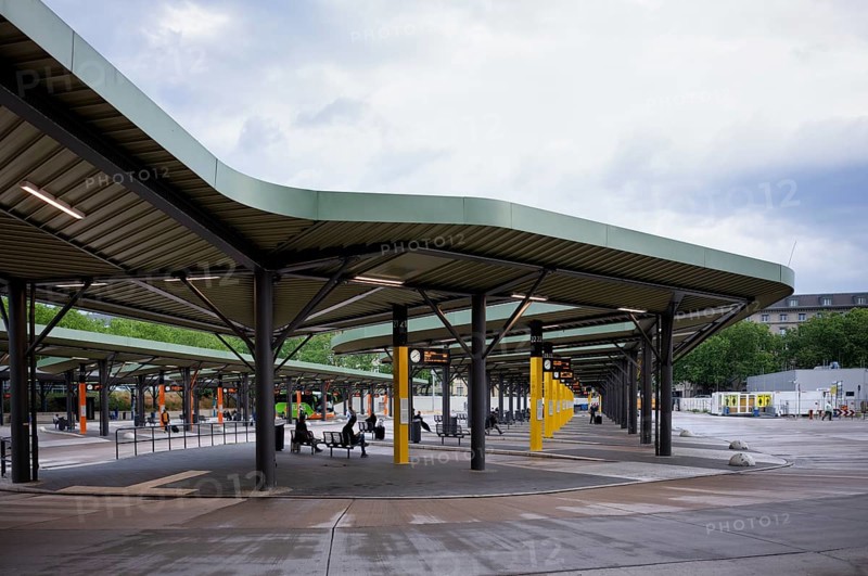 Central bus station ZOB, empty, Messedamm, Berlin, Germany, Europe