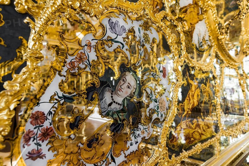 Hall of Mirrors, Wuerzburg Residence, UNESCO World Heritage Site, Wuerzburg, Lower Franconia, Franconia, Bavaria, Germany, Europe
