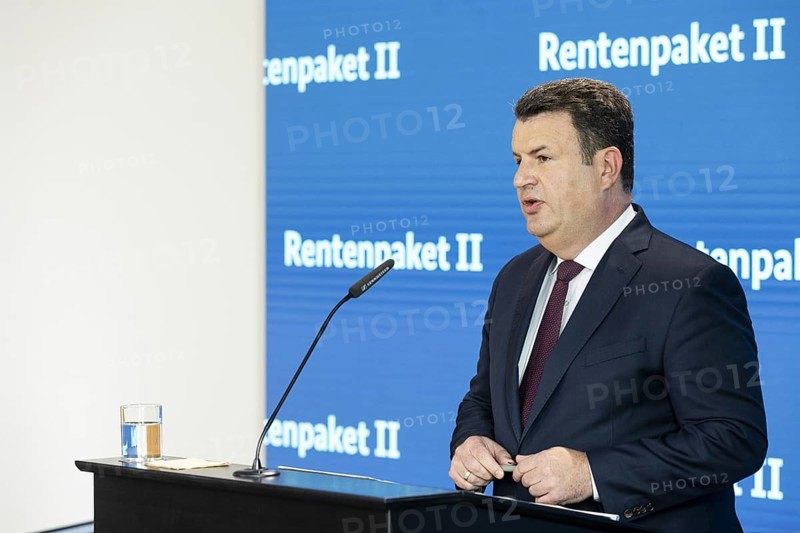 Hubertus Heil (SPD), Federal Minister of Labour and Social Affairs, recorded as part of a press statement on the Cabinet decision on Pension Package II in Berlin, 29/05/2024