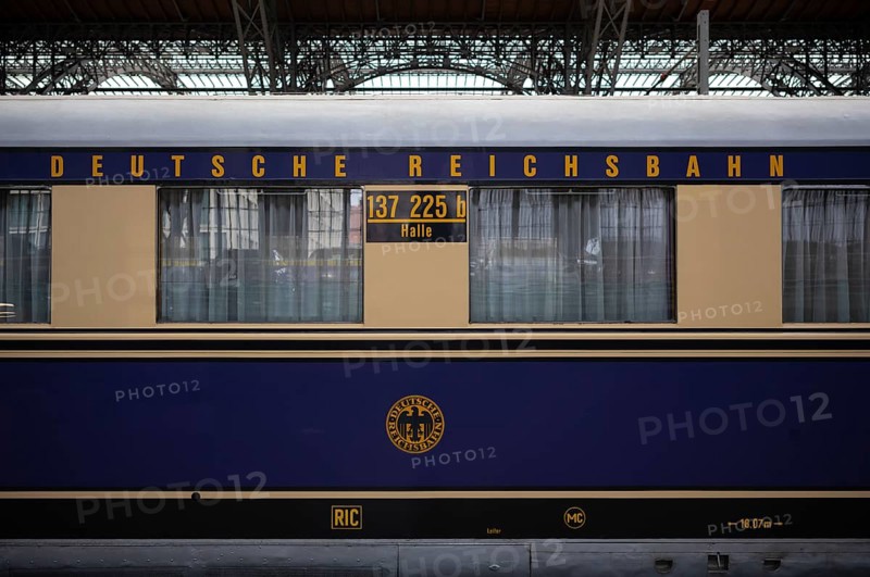 Fast-burning railcar class SVT 137 225 of the Hamburg type, Deutsche Reichsbahn DR, museum track 24 with historical trains, monument, museum, railway museum, main station, terminus station, Leipzig, Saxony, Germany, Europe