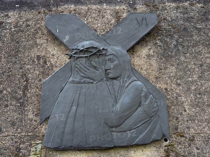 Sculpture, depiction of the Passion of Christ, Stations of the Cross, Frauenberg, Styria, Austria, Europe