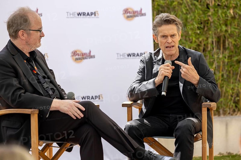 Cannes, France, 19.5.2024: Willem Dafoe in conversation with Steve Pond about the new film Kinds of Kindness at The WRAP Conversations at Armani Caffe, 19.05.2024, Europe