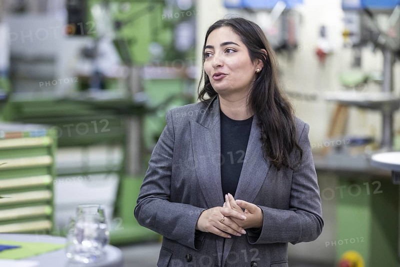 Reem Alabali-Radovan, Member of the German Bundestag (SPD), photographed during a visit to the Berliner Wasserbetriebe training centre in Berlin, 29 May 2024