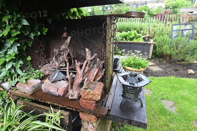 DEU. Germany, Iserlohn: This hobby gardener in Iserlohn maintains an extraordinary garden with numerous non-native plants
