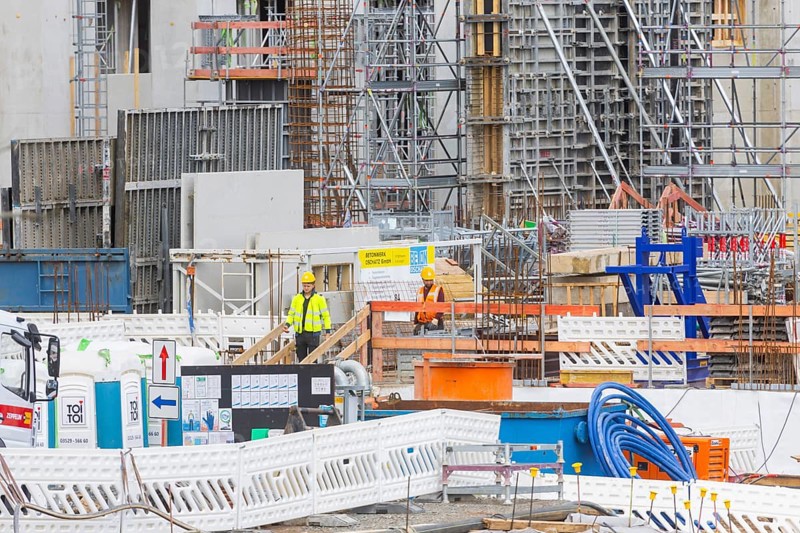 Infineon extension construction site in Dresden, Dresden, Saxony, Germany, Europe