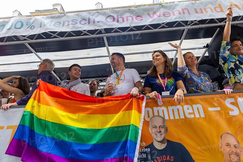 Christopher Street Day in Dresden, Dresden, Saxony, Germany, Europe