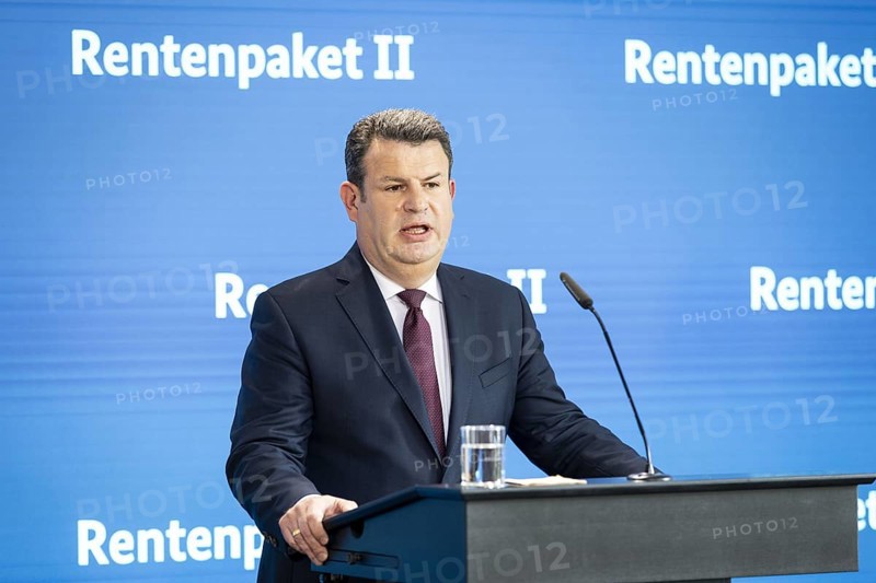 Hubertus Heil (SPD), Federal Minister of Labour and Social Affairs, recorded as part of a press statement on the Cabinet decision on Pension Package II in Berlin, 29/05/2024