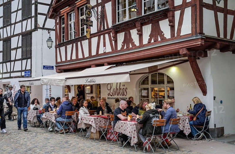 Restaurant Lohkaes, Rue du Bain-aux-Plantes, Strasbourg, Departement Bas-Rhin, Alsace, France, Europe