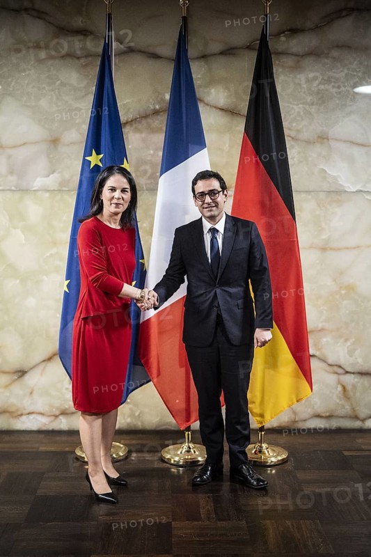 Berlin, 28 May 2024: Federal Foreign Minister Annalena Baerbock meets French Foreign Minister Stephane Sejourne at the Federal Foreign Office in Berlin