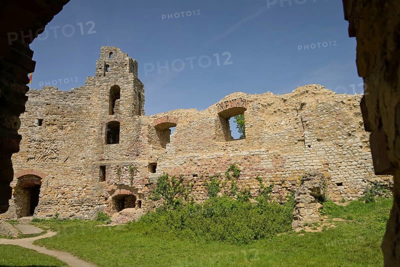 Castle ruins, Staufen im Breisgau, Baden-Wuerttemberg, Germany, Europe