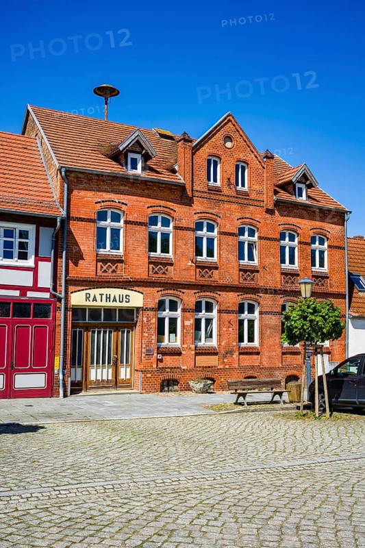 Freyenstein Town Hall, Wittstock Dosse, Brandenburg, Germany, Europe