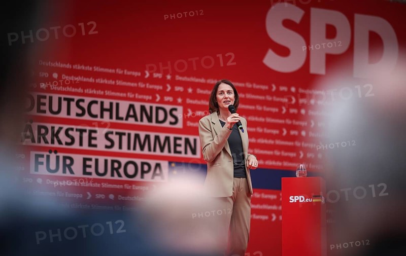 SPD rally for the European elections in Leipzig. Here the SPD lead candidate Katarina Barley. Leipzig, 01.06.2024