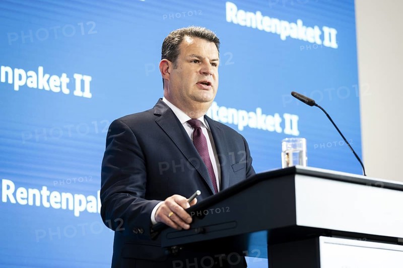 Hubertus Heil (SPD), Federal Minister of Labour and Social Affairs, recorded as part of a press statement on the Cabinet decision on Pension Package II in Berlin, 29/05/2024