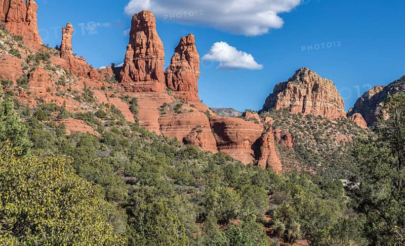 Red rock sandstone formations of Sedona, Arizona, USA, North America