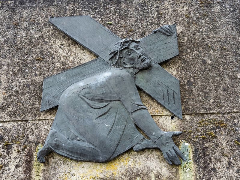 Sculpture, depiction of the Passion of Christ, Stations of the Cross, Frauenberg, Styria, Austria, Europe