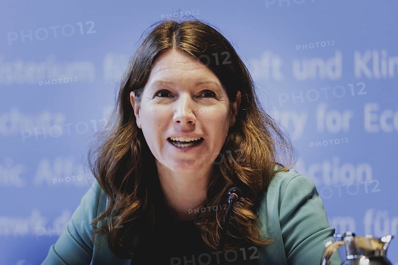 Anna Christmann, Federal Government Coordinator for German Aerospace Policy, recorded at the launch event for the German-American climate mission 'GRACE-C, Weighing the Earth from Space' in Berlin, 3 June 2024