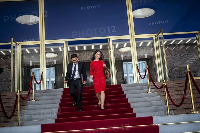 Berlin, 28 May 2024: Federal Foreign Minister Annalena Baerbock meets French Foreign Minister Stephane Sejourne at the Federal Foreign Office in Berlin