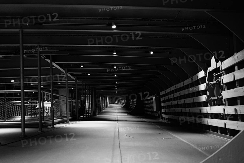 Old sailing ship in the Hamburg Harbour Museum, black and white, Hanseatic City of Hamburg, Germany, Europe