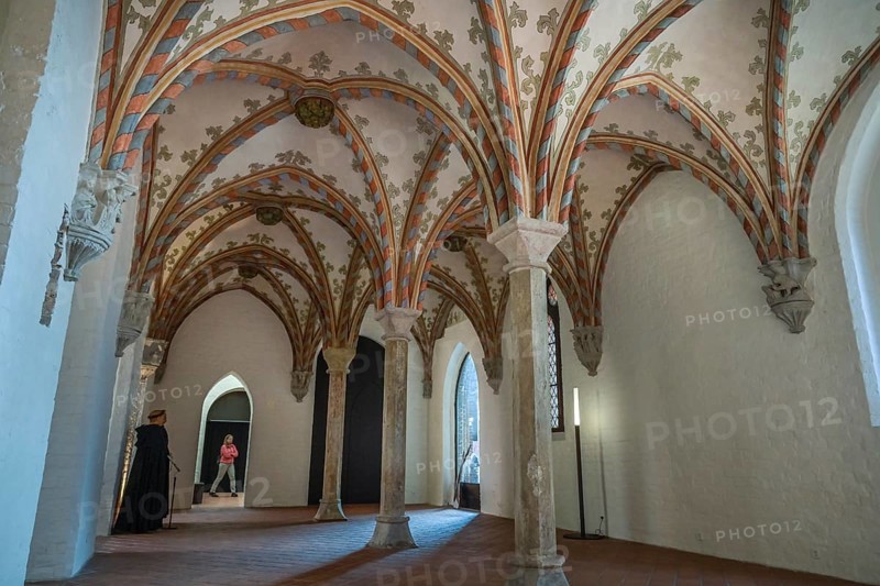 Chapter House, Burgkloster as part of the European Hansemuseum, An der Untertrave, Luebeck, Schleswig-Holstein, Germany, Europe