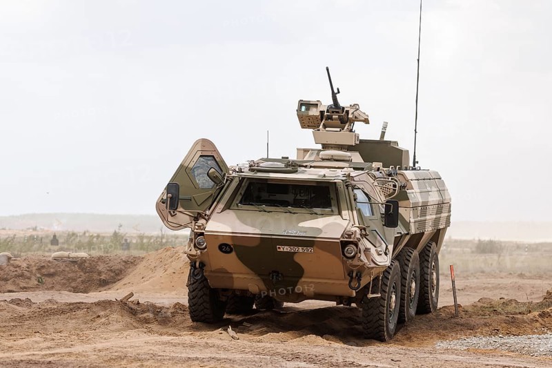 A Fuchs protected transport vehicle, photographed during the NATO Steadfast Defender large-scale manoeuvre in Pabrade, 29.05.2024