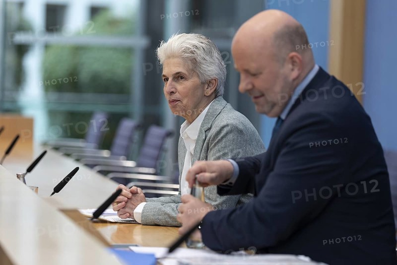 Marie-Agnes Strack-Zimmermann, Member of the German Bundestag (FDP), Chairwoman of the Defence Committee in the German Bundestag and lead candidate of the FDP for the European elections, recorded during a press conference on the state of security and defence policy in Germany and Europe at the Federal Press Conference in Berlin, 31.05.2024