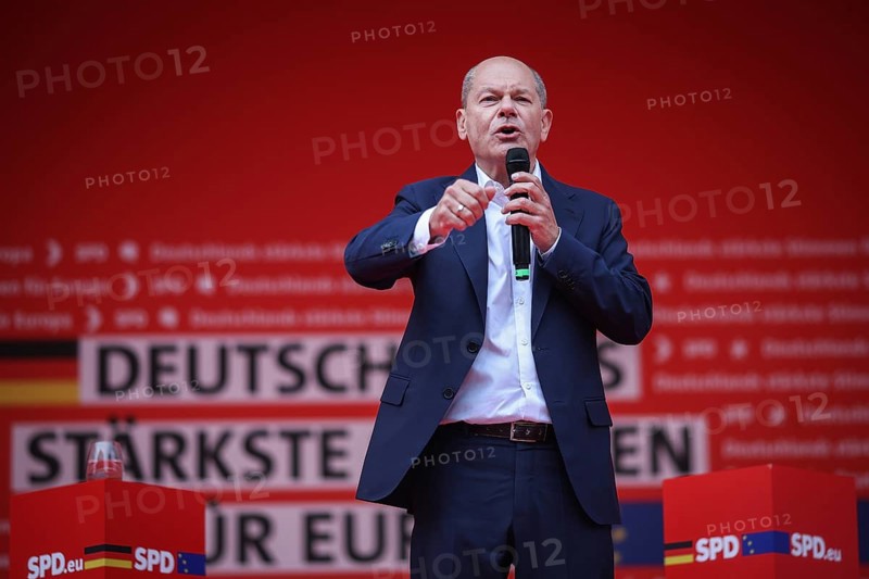 SPD rally for the European elections with Federal Chancellor Olaf Scholz. Leipzig, 01.06.2024