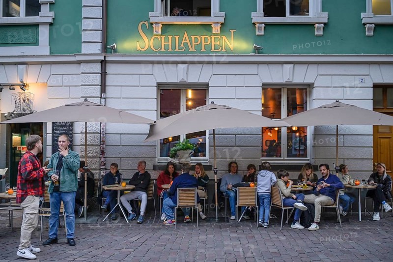 Gasthaus Schlappen, Beim Martinstor, Loewenstrasse, Freiburg im Breisgau, Baden-Wuerttemberg, Germany, Europe