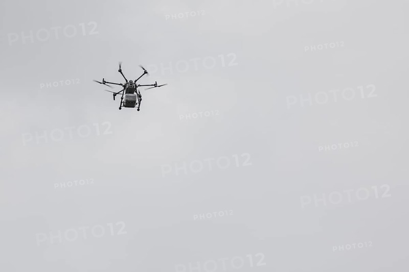 Delivery drone, photographed as part of the official opening of the drone delivery service 'Marktschwalbe' in Wusterhausen/Dosse, 31 May 2024 / Photographed on behalf of the Federal Ministry of Agriculture and Food