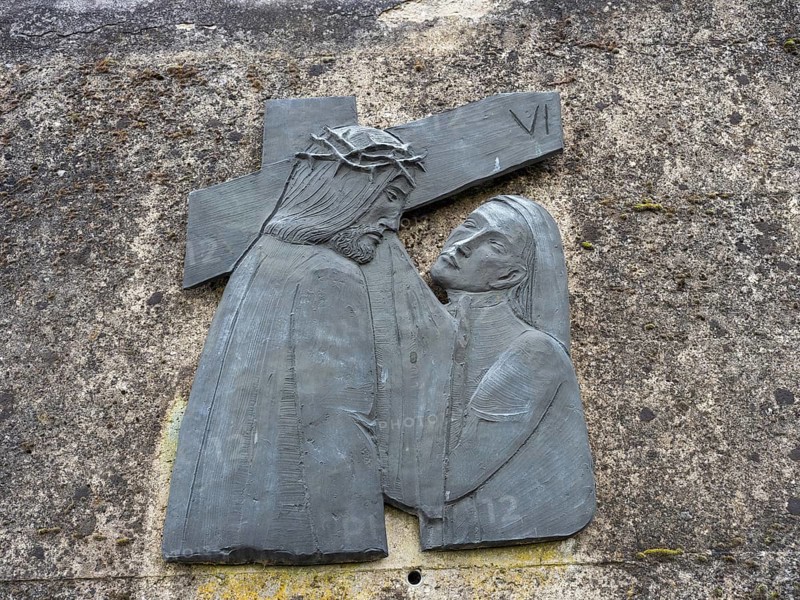 Sculpture, depiction of the Passion of Christ, Stations of the Cross, Frauenberg, Styria, Austria, Europe