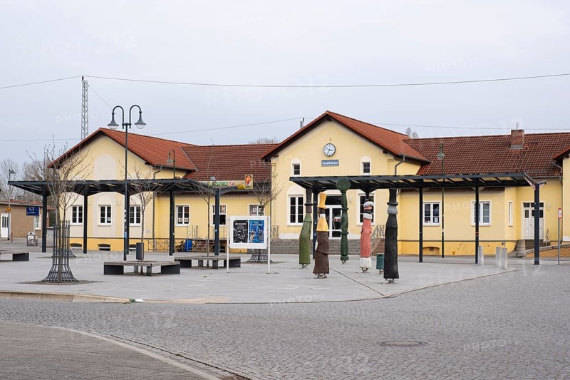 Main railway station, Neustrelitz, Mecklenburg-Vorpommern, Germany, Europe