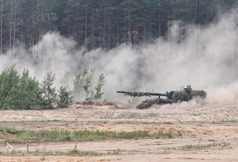 A 2000 self-propelled howitzer, photographed during the NATO Steadfast Defender exercise and the German part of the exercise, Quadriga 2024, in Pabrade, 29.05.2024