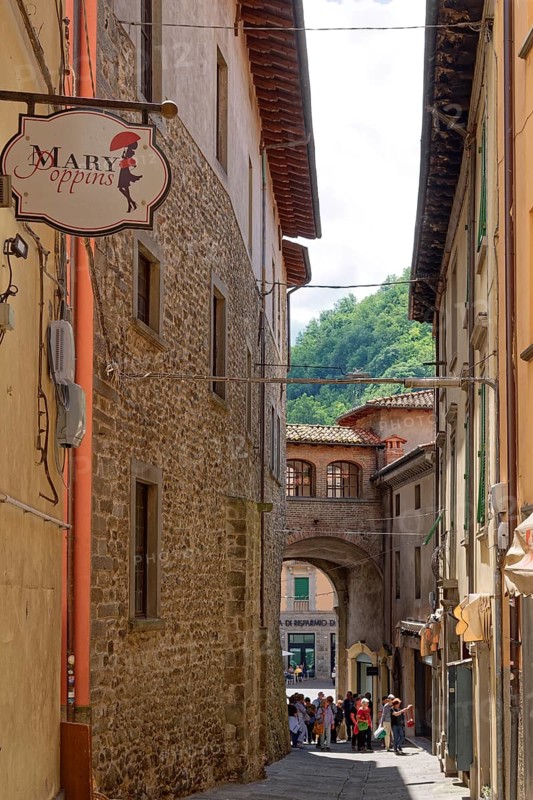 Historic old town centre of Castelnuovo di Garfagnana, Castelnuovo, Lucca, Tuscany, Italy, Southern Europe, Europe