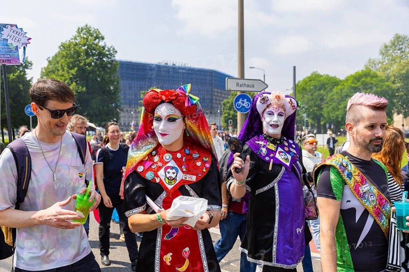 Christopher Street Day in Dresden, Dresden, Saxony, Germany, Europe
