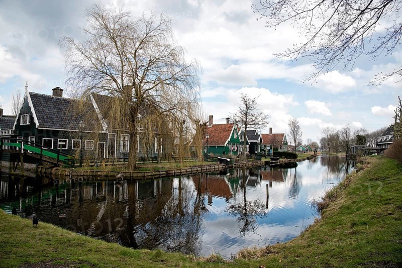 Historic buildings in Zaanse Schans, Holland