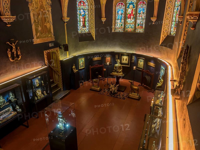 Tibet museum in Gruyeres, located in old chapel. Switzerland